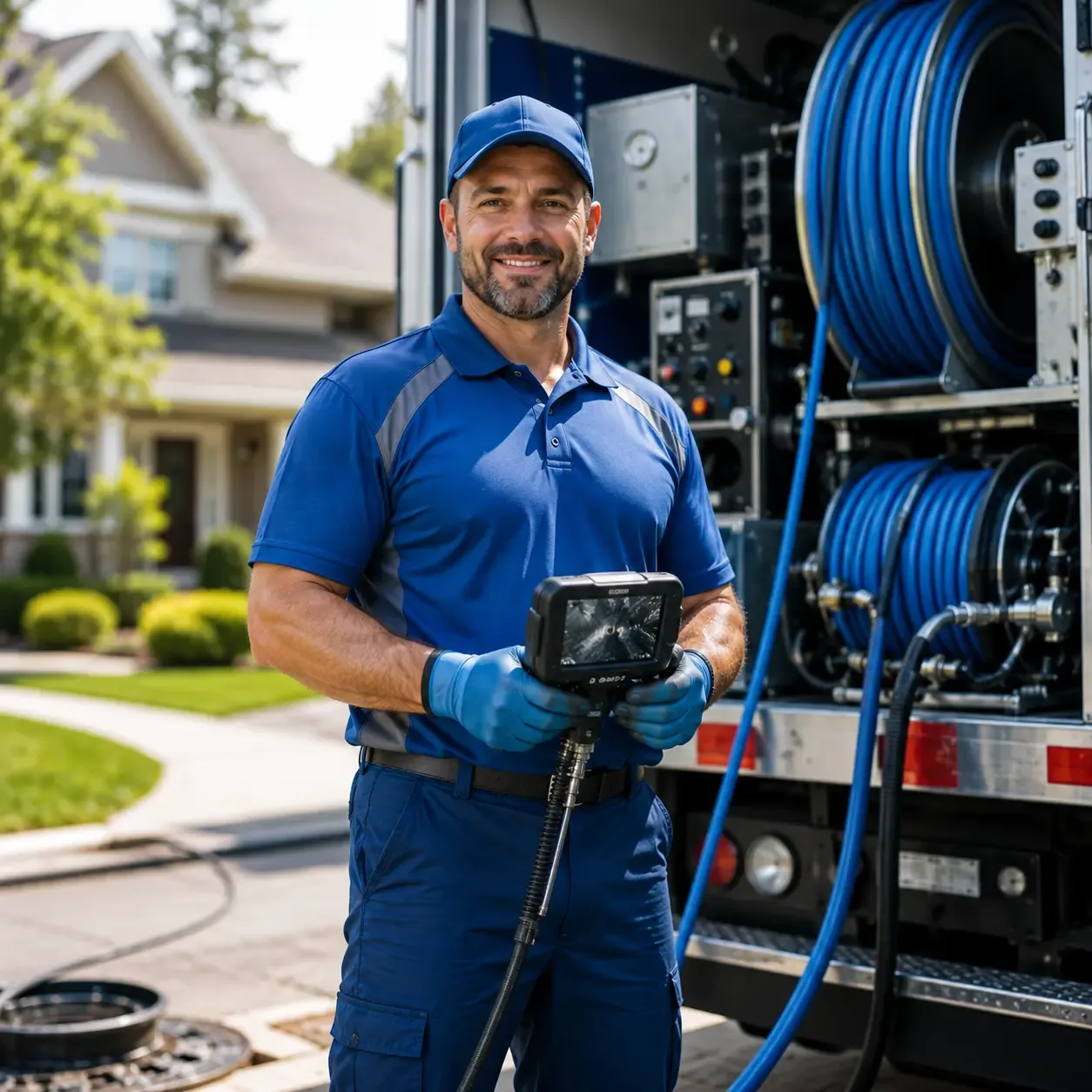 Local outdoor drain cleaning specialists in Colmar, PA
